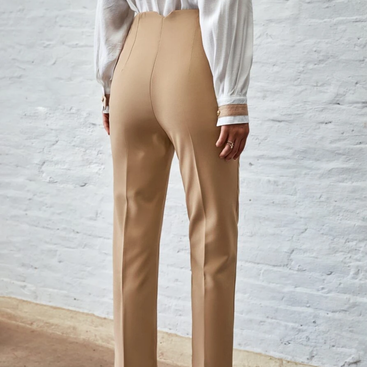 Pantalones con bolsillos, Beige