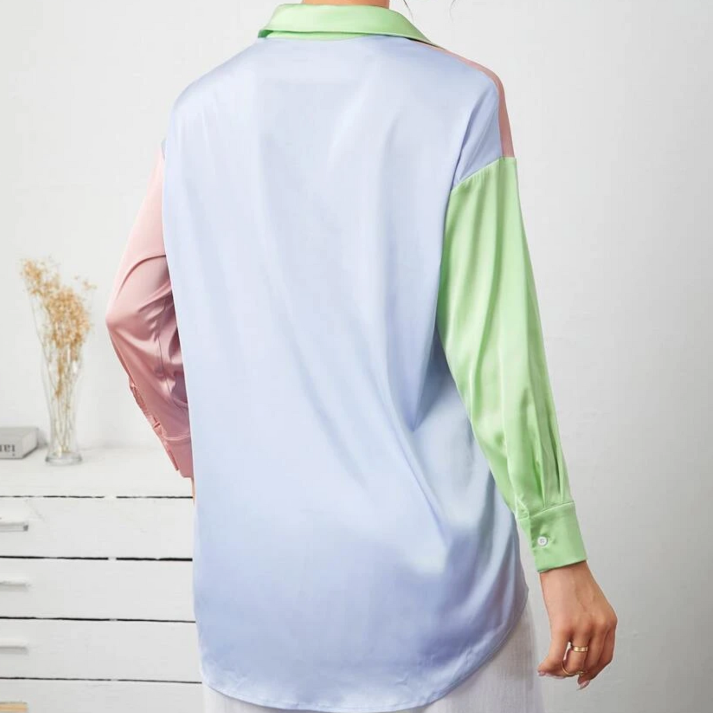 Blusa de hombros caídos Oversize