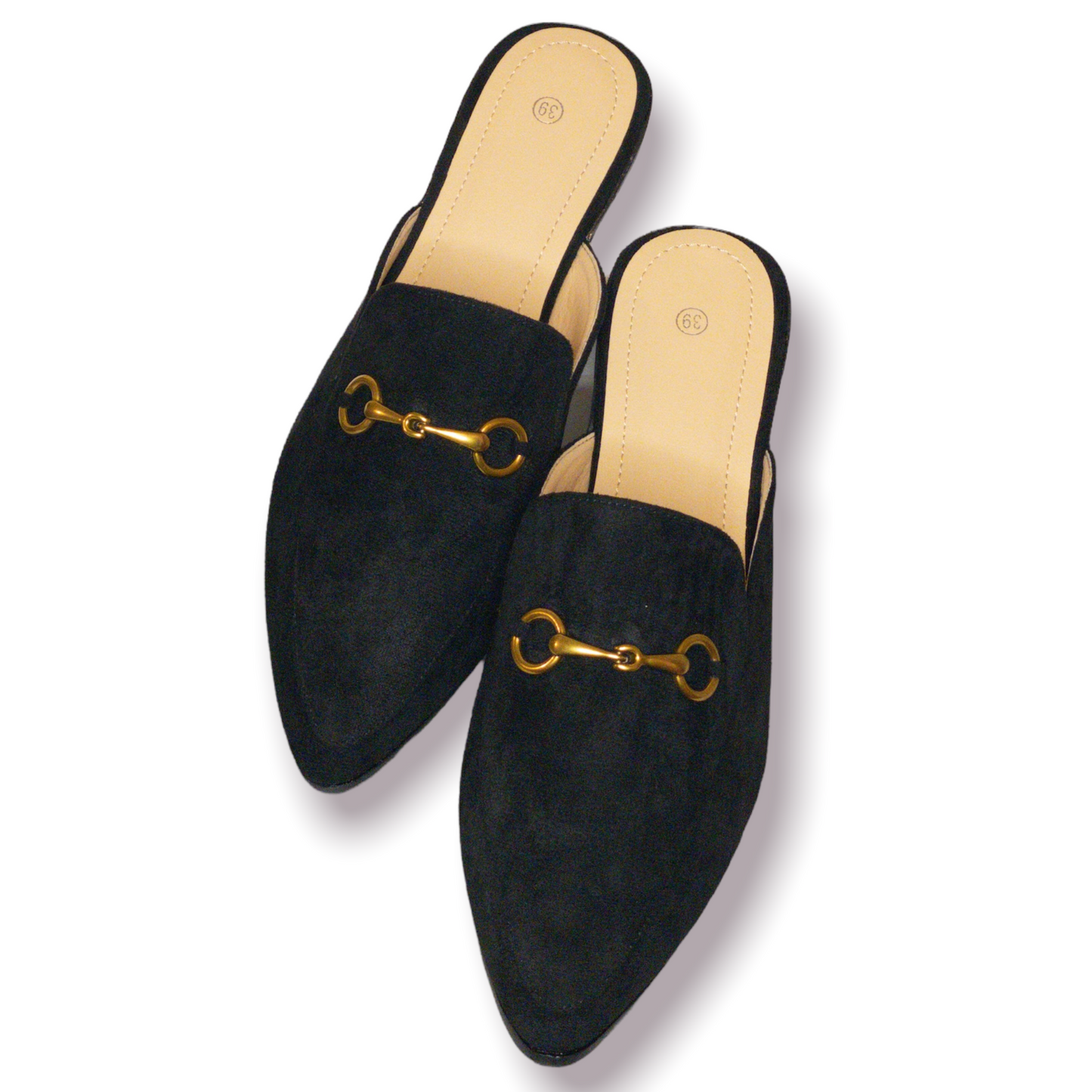 Flats negros con hebilla